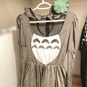 Microfibre My Neighbor Totoro Costume Dress (S, Dark Grey) w/ Accessories